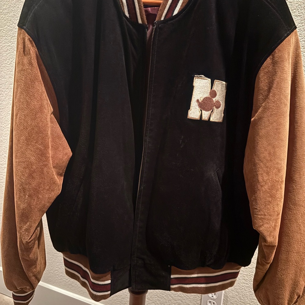 Disney Store Black and Brown Varsity Jacket